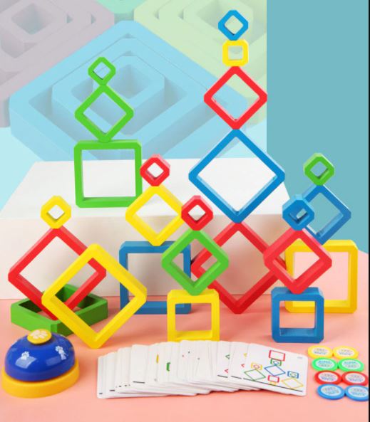 joc-lemn-montessori-rainbow-cuburi-piramida-forme-geometrice