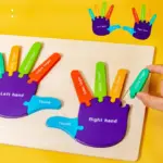 Puzzle Montessori lemn incastru educativ Palme si Talpi