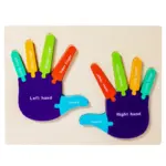 Puzzle Montessori lemn incastru educativ Palme si Talpi