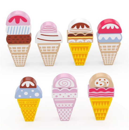 Cuburi de constructie set 116 piese Oraselul de Inghetata