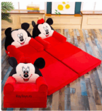 Fotoliu extensibil Canapea Minnie si Mickey Mouse cu 3 parti
