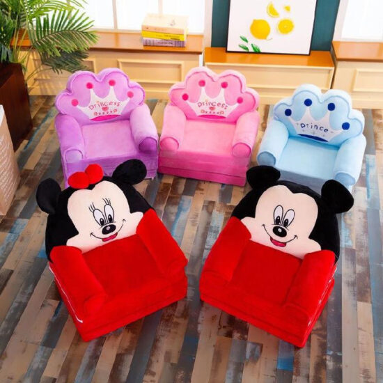 Fotoliu extensibil Canapea Minnie si Mickey Mouse cu 3 parti