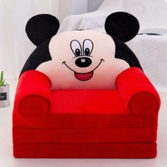 Fotoliu extensibil Canapea Minnie si Mickey Mouse cu 3 parti