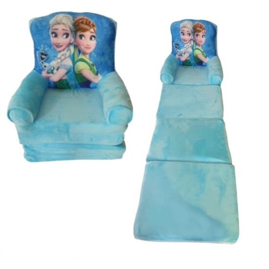 Fotoliu extensibil plus Frozen Ana si Elsa pentru copii