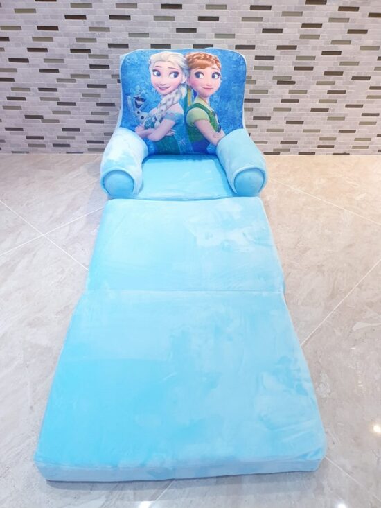 Fotoliu extensibil plus Frozen Ana si Elsa triplu 115 cm