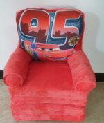 Fotoliu extensibil plus Masina Cars rosie triplu 115-160 cm