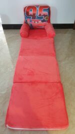 Fotoliu extensibil plus Masina Cars rosie triplu 115-160 cm