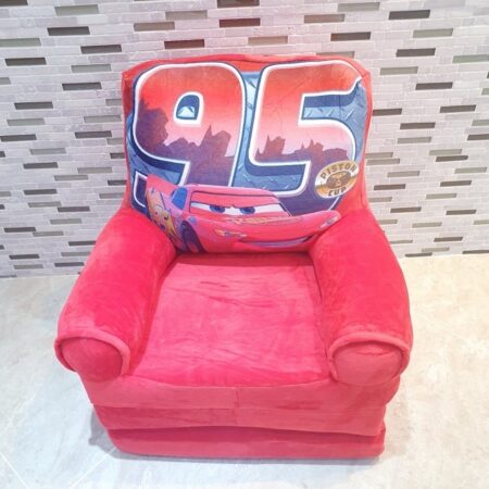 Fotoliu extensibil plus Masina Cars rosie triplu 115 cm