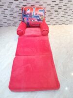 Fotoliu extensibil plus Masina Cars rosie triplu 115 cm