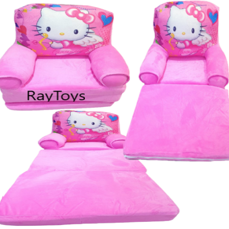 Fotoliu extensibil plus Pisicuta alba Hello Kitty 115 cm