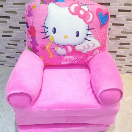 Fotoliu extensibil plus Pisicuta alba Hello Kitty 115 cm