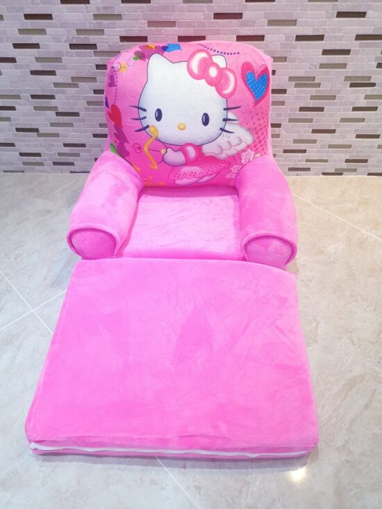 Fotoliu extensibil plus Pisicuta alba Hello Kitty 115 cm