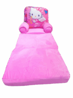 Fotoliu extensibil plus Pisicuta alba Hello Kitty 115 cm