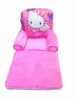 Fotoliu extensibil plus Pisicuta alba Hello Kitty 115 cm