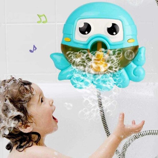 Jucarie de baie muzicala copii cu baloane Caracatita