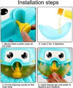 Jucarie de baie muzicala copii cu baloane Caracatita