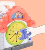 Jucarie interactiva cu activitati Casuta educativa si 3 cuburi