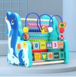 Jucarie motrica cu abac cifre forme geometrice Delfinul