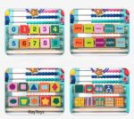 Jucarie motrica cu abac cifre forme geometrice Delfinul