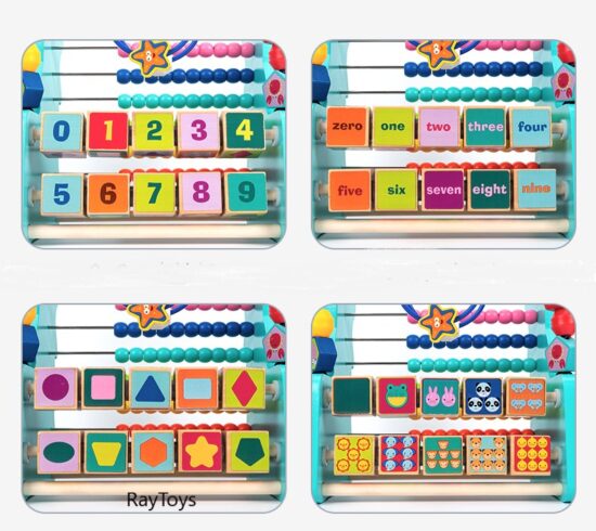 Jucarie motrica cu abac cifre forme geometrice Delfinul