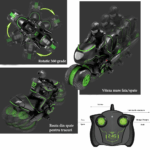 Motocicleta cu telecomanda Rotatie roti 360grade