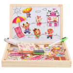 Tabla magnetica cu animalute si accesorii