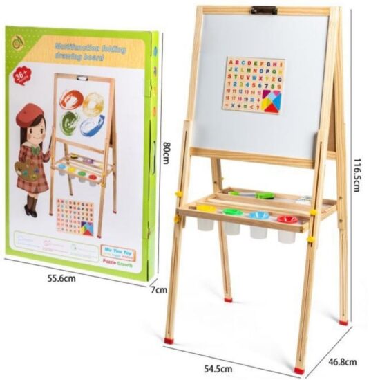 Tabla magnetica de tip Sevalet cu accesorii reglabila Suport pahare