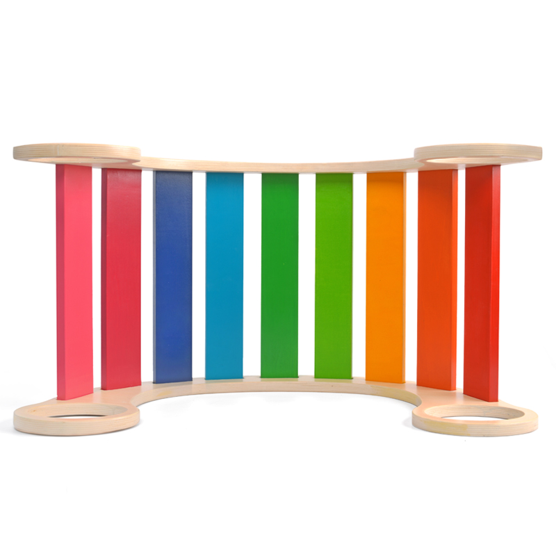 Balansoar din lemn Curcubeu Multifunctional Rainbow