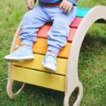 Balansoar din lemn Curcubeu Multifunctional Rainbow