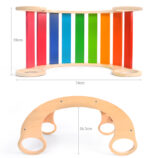 Balansoar din lemn Curcubeu Multifunctional Rainbow
