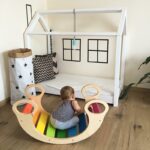 Balansoar din lemn Curcubeu Multifunctional Rainbow