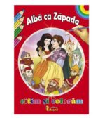 Carte de colorat Citim si Coloram Alba ca Zapada 16 pagini
