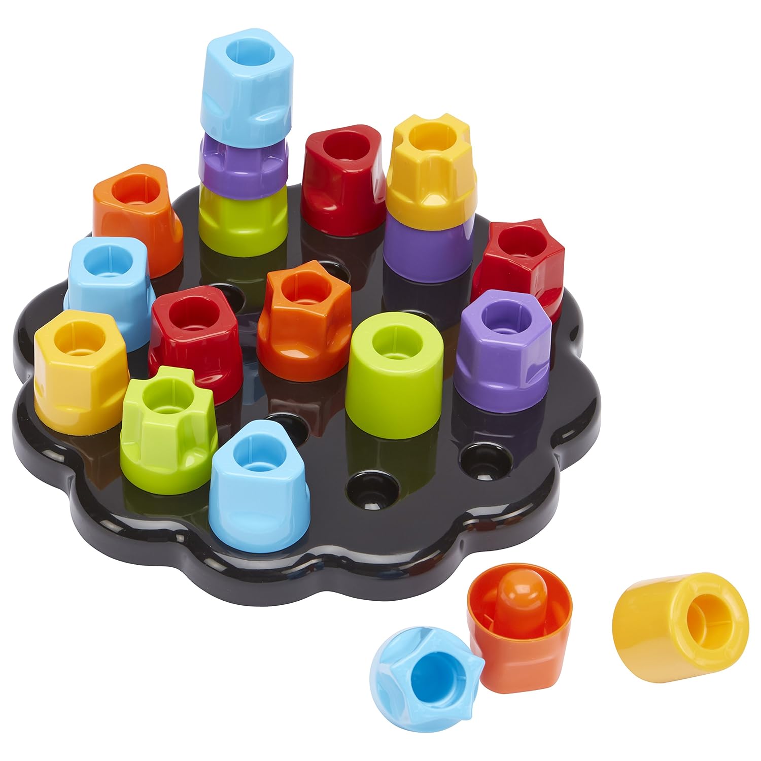 Cilindri Montessori Forme geometrice colorate Baza floare