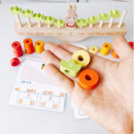 Joc echilibru Matematic Jucarie sortator cu forme Iepurasul