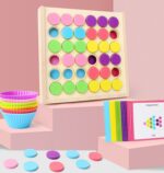 Joc mozaic creativ din lemn Sortarea culorilor copii