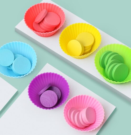 Joc mozaic creativ din lemn Sortarea culorilor copii