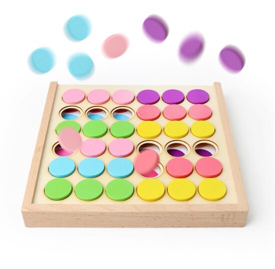 Joc mozaic creativ din lemn Sortarea culorilor copii