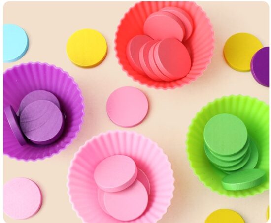 Joc mozaic creativ din lemn Sortarea culorilor copii