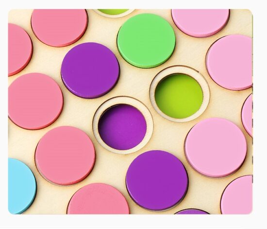 Joc mozaic creativ din lemn Sortarea culorilor copii