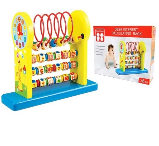 Jucarie Montessori educativa Raft cu cifre si operatii (2)