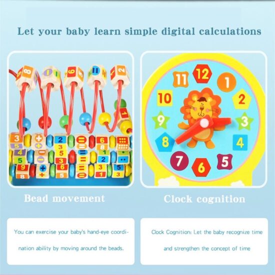 Jucarie Montessori educativa Raft cu cifre si operatii