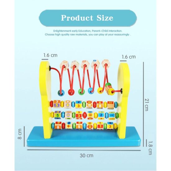 Jucarie Montessori educativa Raft cu cifre si operatii