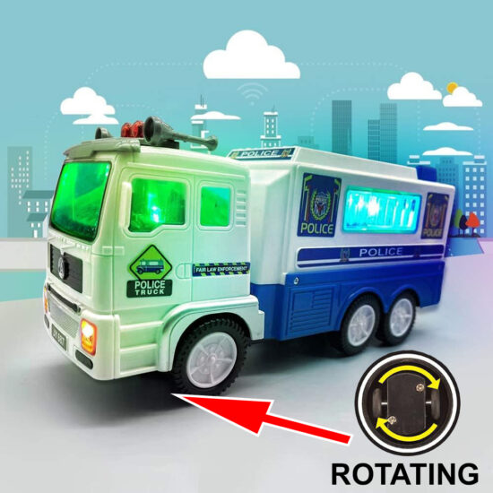 Jucarie interactiva copii Masina de politie cu lumini si sunete