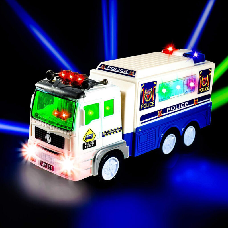 Jucarie interactiva copii Masina de politie cu lumini si sunete