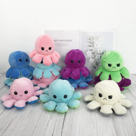 Jucarie plus Caracatita umpluta reversibila cu 2 fete