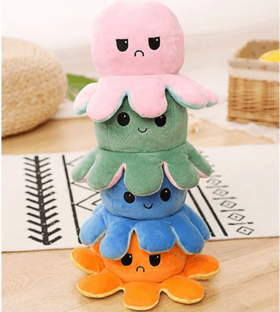 Jucarie plus Caracatita umpluta reversibila cu 2 fete