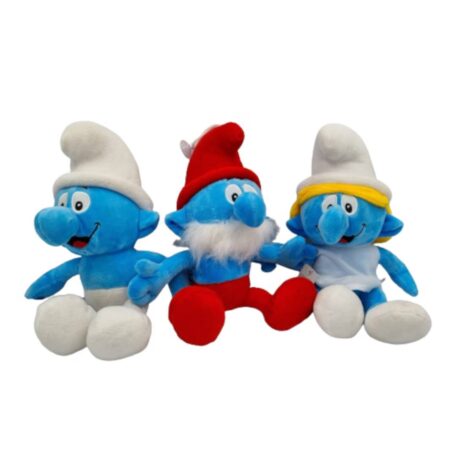 Jucarie plus Set Strumfii din plus Mascote Smurfs 40 cm