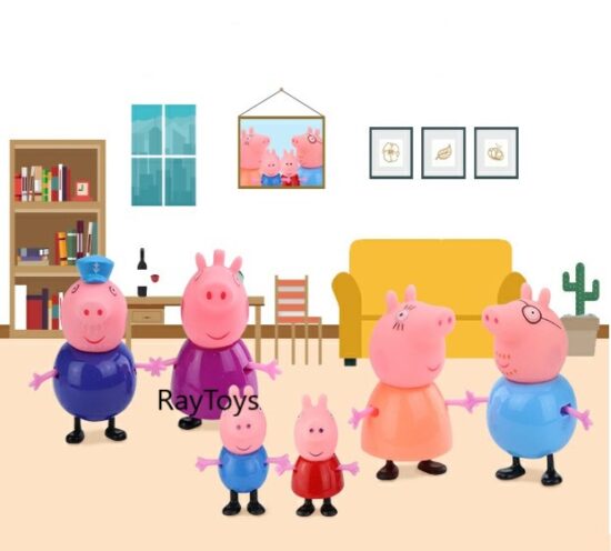 Jucarii copii Figurine Purcelusii Peppa Pig 6 set