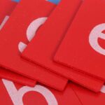 Litere latine Montessori cu majuscule si minuscule lemn