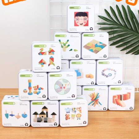 Mini jocuri de constructie creative din lemn pentru calatorii